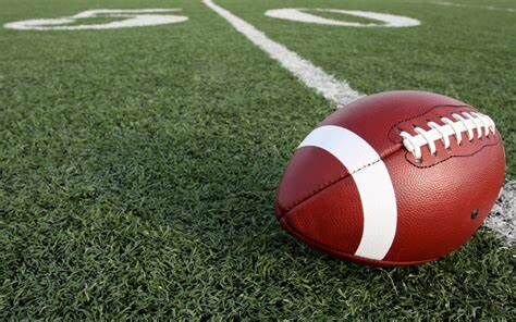 Football on field